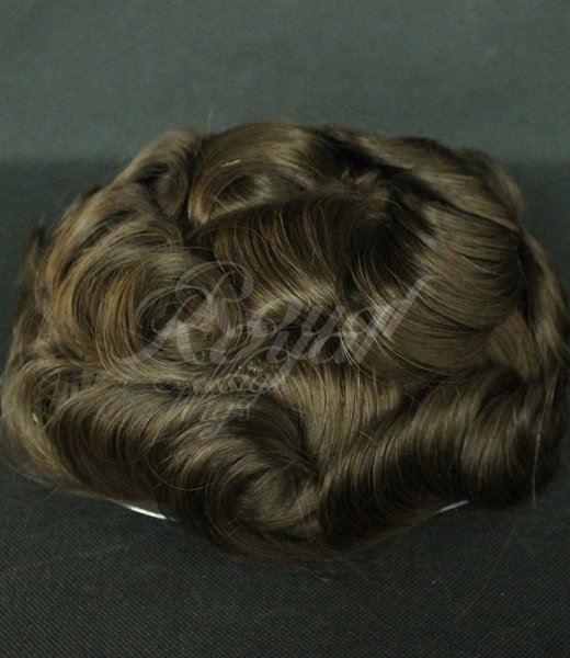 Swiss lace men toupee natural v loop front toupee stock human hair toupee