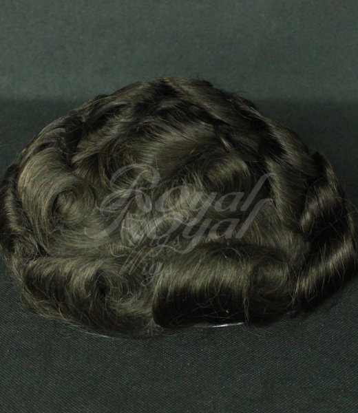 Human remy hair toupee for men stock men hair replacement hair system for fast shipment 
